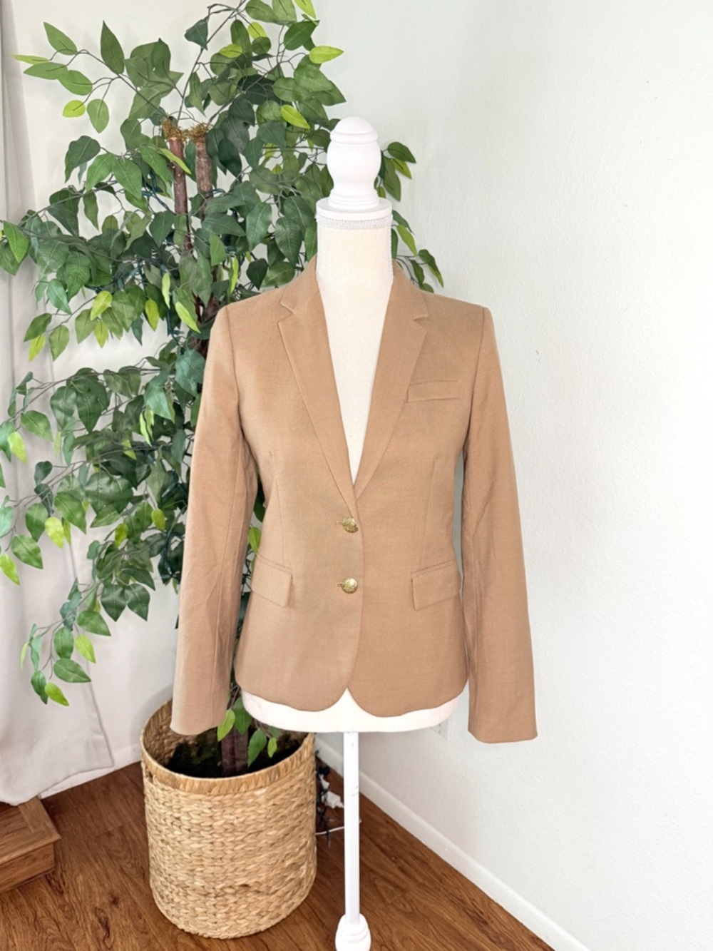 J.Crew Original Schoolboy Blazer Tan Size 00